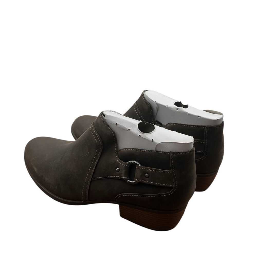 NWT Clarks Charlten Grace taupe oily leather Ankle Boots size 11 - Picture 5 of 12